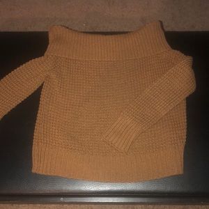 BP off the shoulder brown sweater